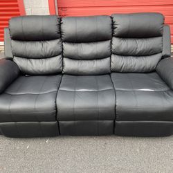 🤑Faux Leather Sofa Recliner For Sale🤑