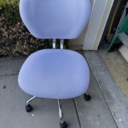 White Rolling Office Chair