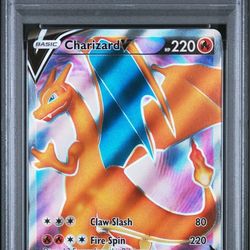 2020 POKEMON SWSH BLACK STAR PROMO #050 CHARIZARD V PSA 10