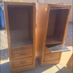 Solid Wood Storage Cabinets/Book Shelves/ Book Cases/ Drawers with Lights And Glass Shelves