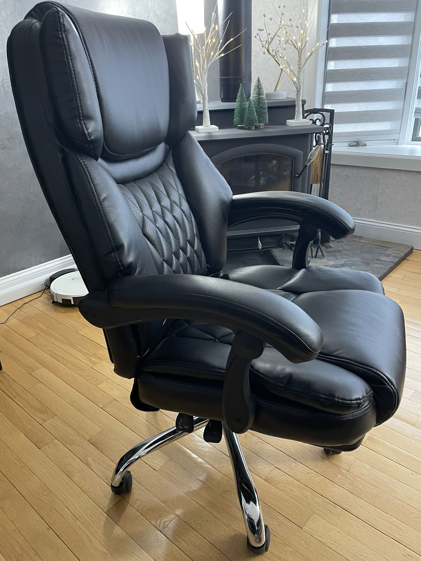 High Back Reclining Office Chair with Footrest