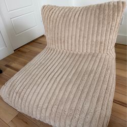 Beige Bean Bag Chair
