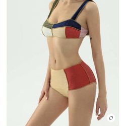 Band New Colorful Bikini Size Medium