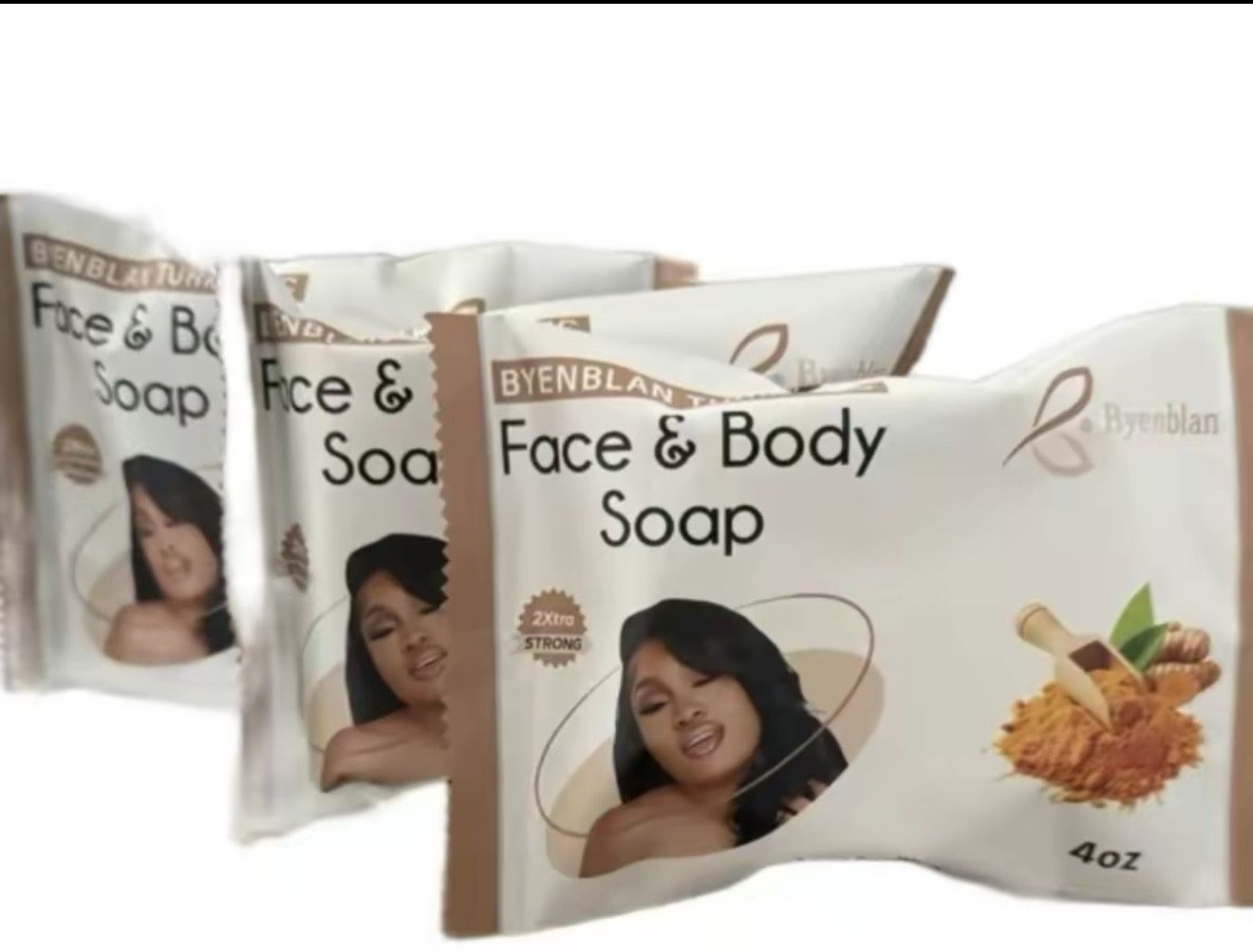 Byenblan Turmeric Face & Body Soap 4oz