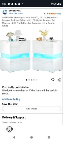 Led, night stands