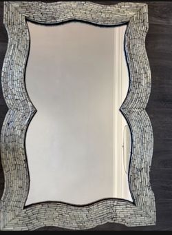 Approx 24x36 Inch Mother Of Pearl Unique Wall Mirror $350 OBO