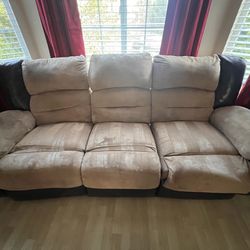 Recliner Couch and Loveseat set to GIFT.