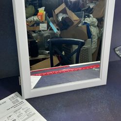 Glacier Bay grey medicine cabinet measuring 19 1/2 x 15 1/2