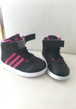 Pink and Black Adidas