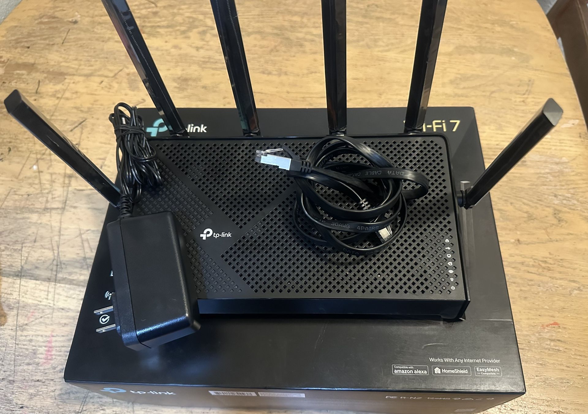 TP-Link - Archer BE6500 Dual-Band Wi-Fi 7 Router - Black