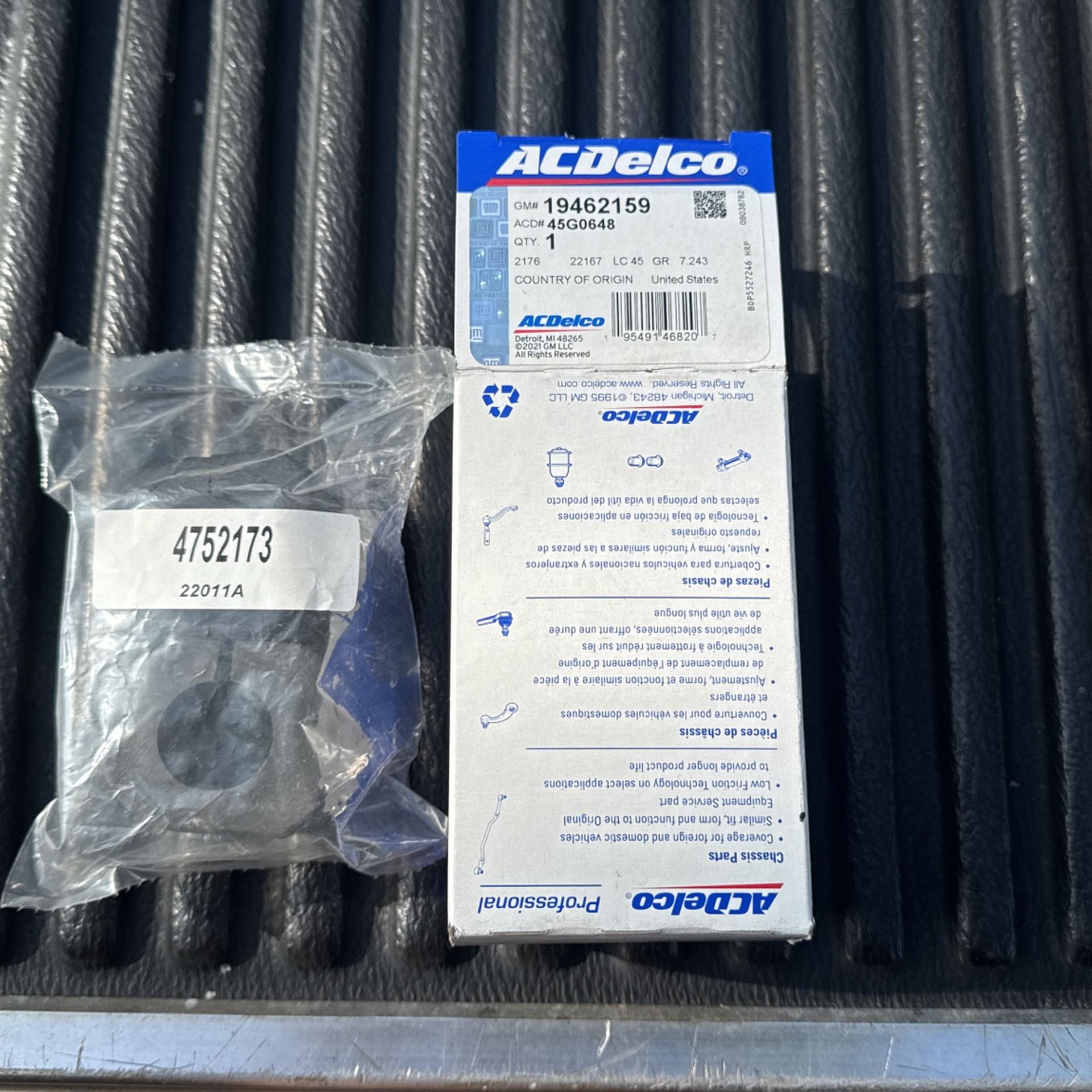 Ac Delco Sway Bar Bushings Chevy / GMC
