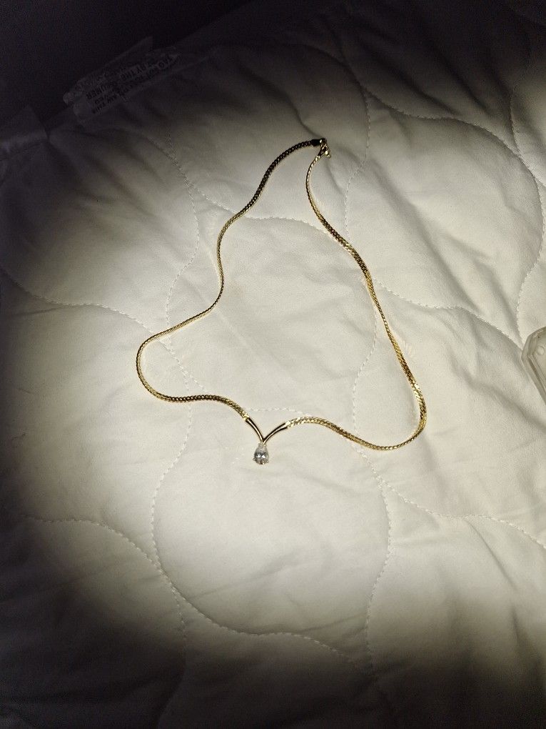 Gold Over Silver Necklace