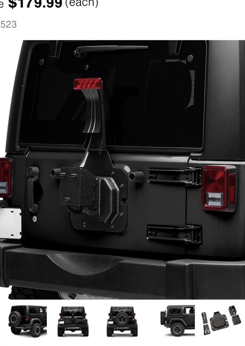 Jeep Wrangler Spare Tire Mount With Brake Light