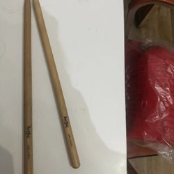 HARD ROCK DRUM STICKS - Like New $8 For Pair