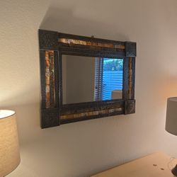 Mirror Rock Mosiac Made In Mexico Hacienda Tuscany Home Decor 32x24