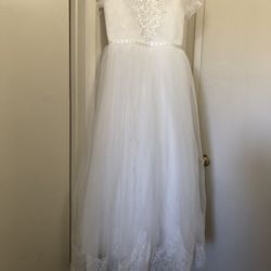 Girl’s White Dress