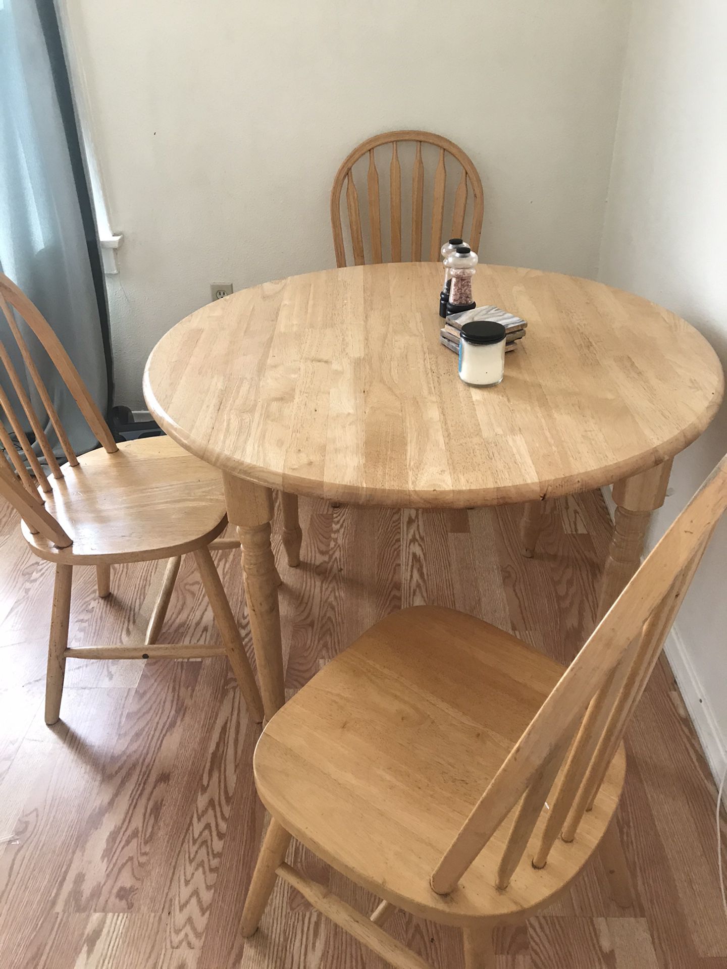 5piece table set solid wood