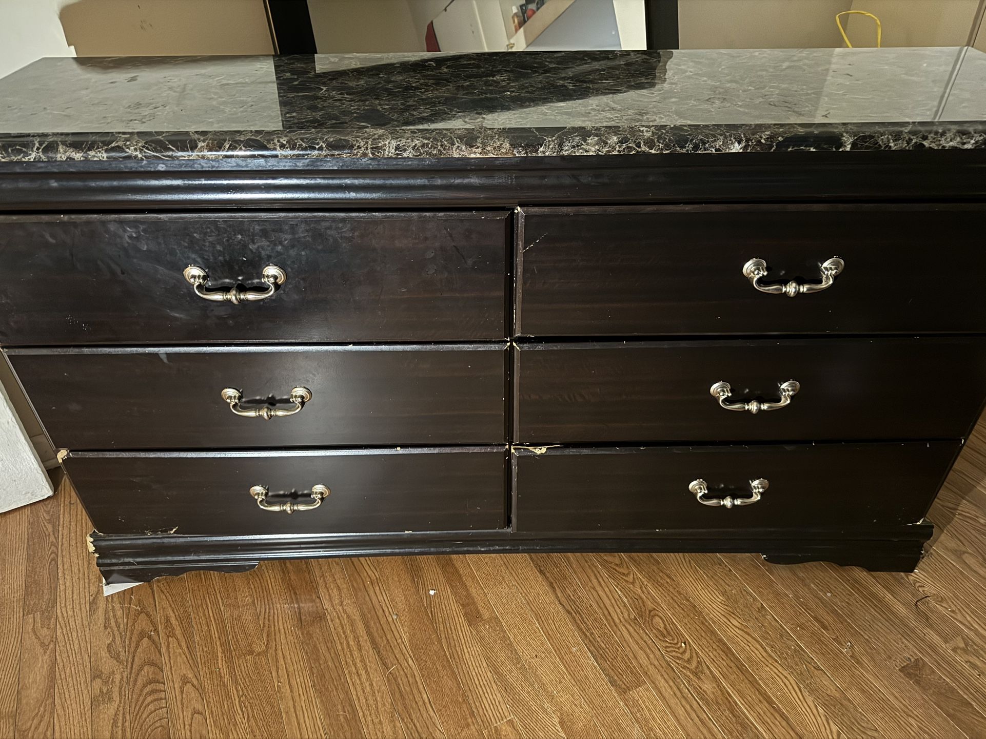 Dresser With Mirror And Night Stand