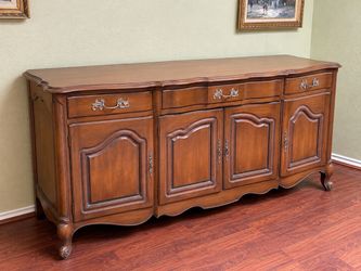 Vintage White Fine Furniture French Provincial Buffet / Sideboard – 72”