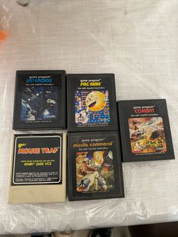 Vintage 5 Atari Games