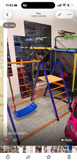 Pikler Triangle Set 4-in-1Foldable Indoor Jungle Gym for Kids,Multifunction Indoor Climber Playset with Swing,Formaldehyde-Free Kids Indoor Playground