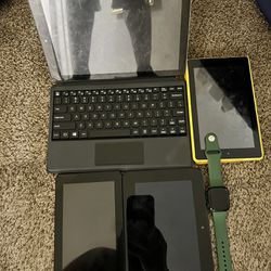 Kindle Fire Tablets RCA Detachable Keyboard And Apple Watch Series 7