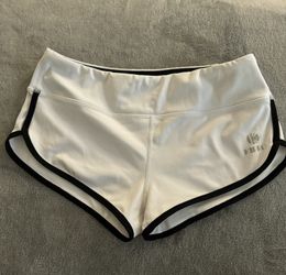 Kipro Size Small Booty Shorts White & One Pair Blue