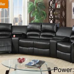 Power Recliner Sectional Sofa