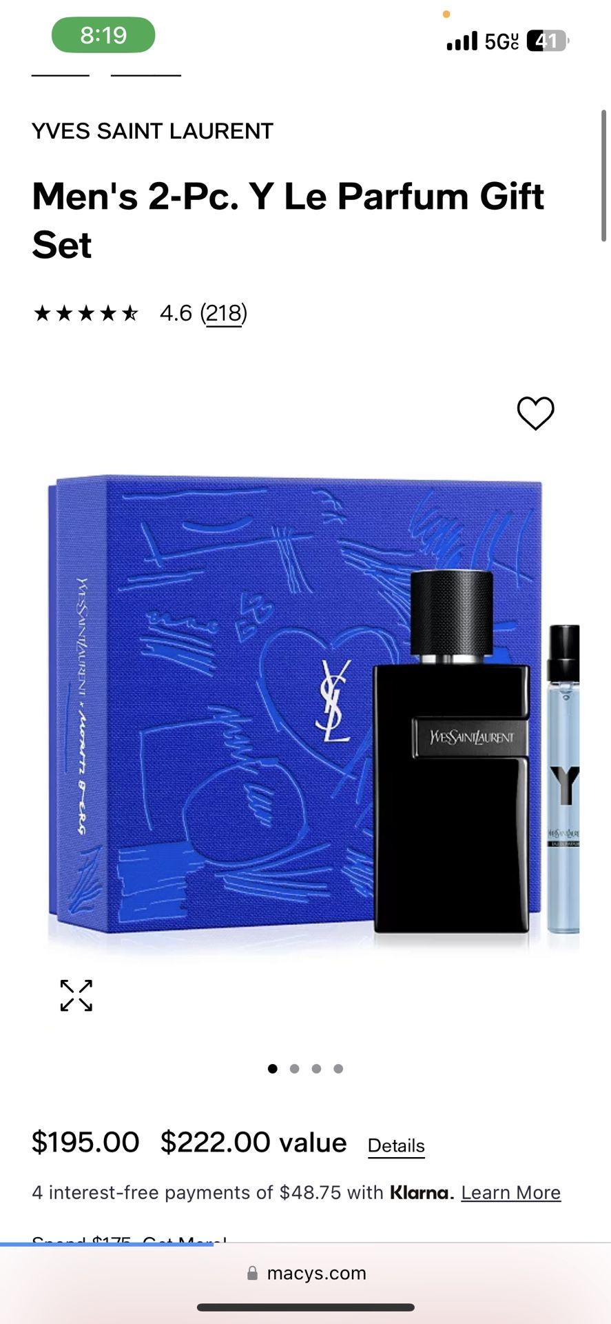 Men’s 2 Pc. Y Le Parfum Gift Set