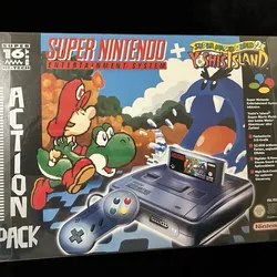 SUPER NINTENDO YOSHI’S ISLAND 2 CONSOLE SET ULTRA RARE (ONLY ONE ON EBAY) NEW!!!
