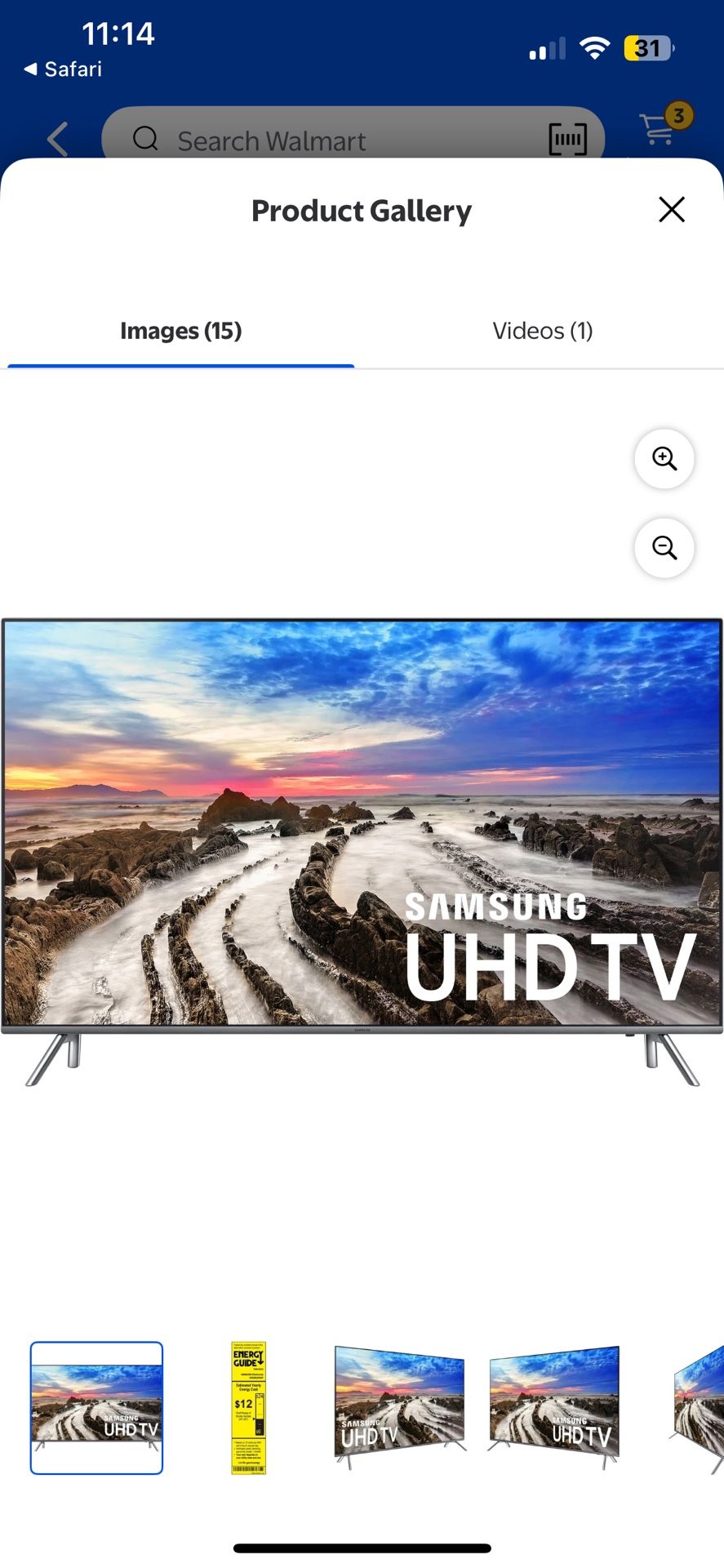49” Samsung TV For Sale