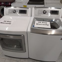 LG Washer and Dryer set mega capacity