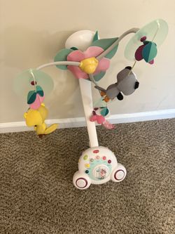 Girls Forest Animal Crib Mobile By Tiny Love