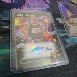2023-24 Topps Chrome First Flight- Black Refractor Manu Ginobili Auto 1\10 