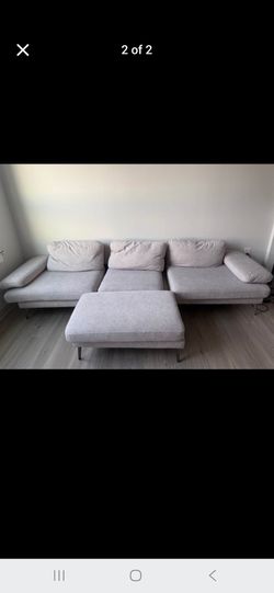 Sofa with ottoman