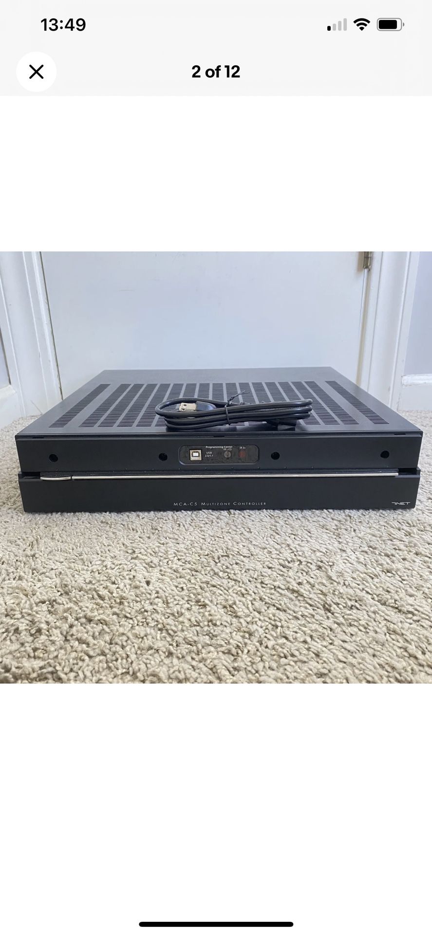 Russound MCA-C5 Multizone Controller/ Amplifier with 5ft Cord Powers On READ