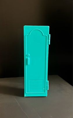 Vintage 1991 Barbie Teal Green School Locker by Mattel/Arco