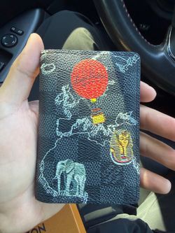 LV Damier Graphite World Map Pocket Organizer