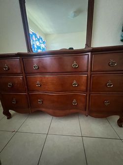 Wooden triple dresser