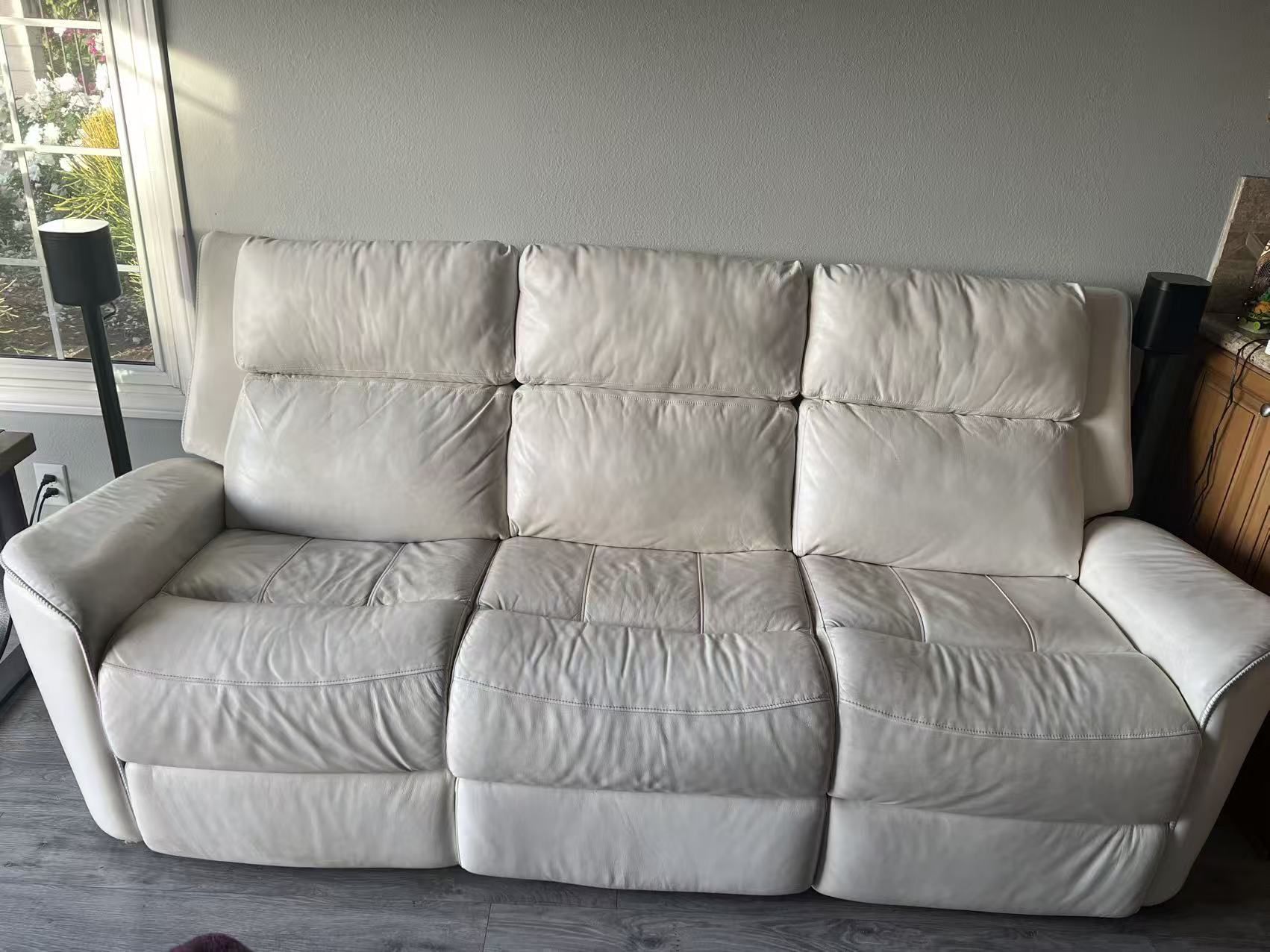 White Leather Sofa