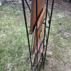 Small Wood and metal Shelf 