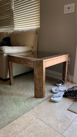 Wood / glass coffee table