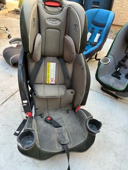 Graco SlimFit 3-in-1 Car Seat – Convertible with Cup Holders