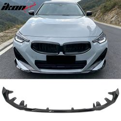 Fits 2022-2026 BMW G42 220i 230i M240i M Performance Front Bumper Lip Gloss Black ABS