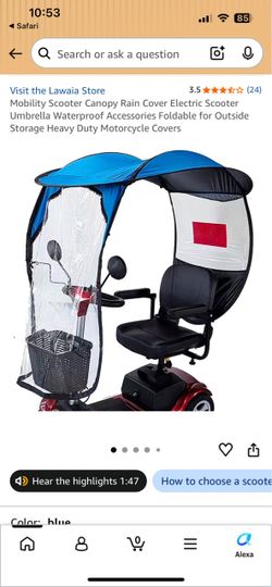 Scooter canopy