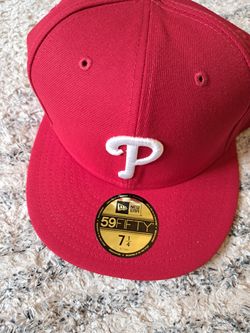 Fitted Phillies Baseball Hat 7 1/4 New $35