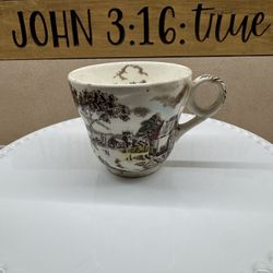 Vintage Staffordshire "Sunday Morning" Tea Cup W.H. Grindley English China