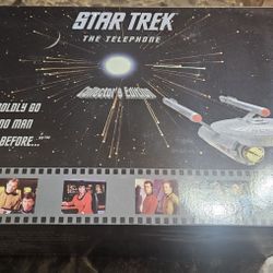 TeleMania Collectors Edition w box Star Trek Enterprise NCC-1701 Telephone 1993