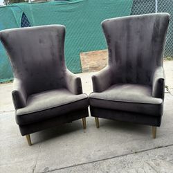 2 BEAUTIFUL VELVET CHAIR $35 Dollars Each Or $70 Dollars For Both 