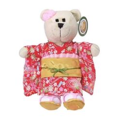 New Starbucks Japan Bearista Girl Plush Doll Kimono Limited Exclusive Bear New with tag but has bends on tags  Comes from pet free smoke free home  Si